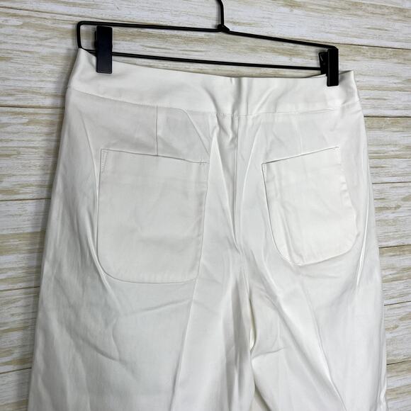 Everlane The Wide Leg Structered Pant White - Picture 6 of 8